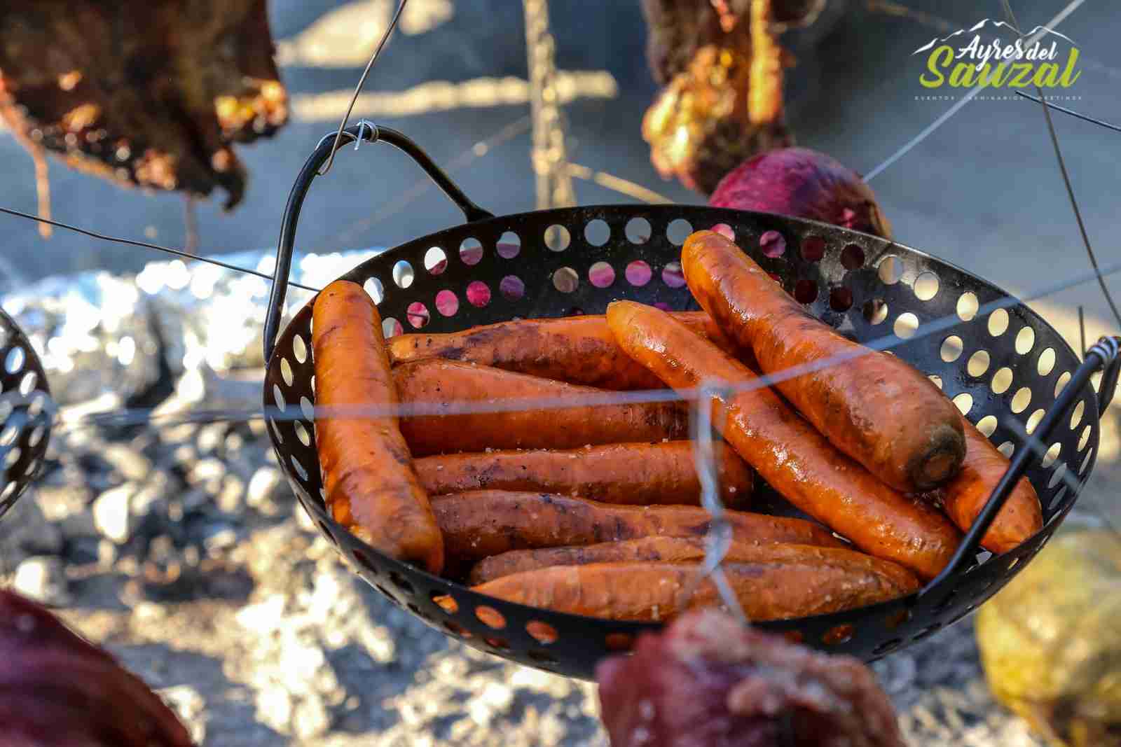 Zanahorias en canasta parrilla